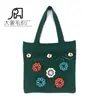 Bolsa de Hilo para Crochet Bordada a Mano de Mano para Mujer Bolso de Hombro Hecho a Mano Bolso Tejido Bordado Bolso de Punto Estilo Mori Girl Bolsa de Compras