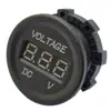 Voltímetro Digital LED para Batería de Coche Modificado, Medidor Tester de Voltaje 5-48V con Panel de un Solo Agujero