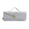 Bolsa de Mão Texturizada de Luxo para Mulheres, Estilo Primavera, Bolsa de Ombro da Moda, Bolsa Transversal Retro de Camurça para o Dia a Dia