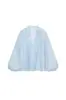 Z Roupas Femininas Europeias e Americanas Comércio Exterior Transfronteiriço Atacado 2026 Nova Camisa Doce e Elegante de Manga Longa com Decote em V Decorativa em Camadas Estilo Francês