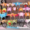 Adorables Accesorios de Actuación para Niños para el Día del Niño: Diademas de Tigre y Cabeza de Vaca, Diademas de Animales 3D de Dibujos Animados