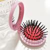 Cross-border Hot Selling Logo Impressão One-piece Folding Mirror Comb Portable Travel Cute Maquiagem Espelho Airbag Comb