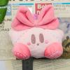 Pingente Kirby Desenho Animado Boneco de Pelúcia Chaveiro Animal de Estimação Fofo Pingente de Mochila Escolar Boneca Infantil Divertido e Fofo