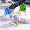 Pelota de Color Pelota de Hielo Agrietado Pelota de Cristal Cuentas de Cristal Suministros Decorativos Fuente de Montaña Artificial Agua Corriente Artesanías de Bonsái Adornos