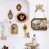 Marco de Fotos de Resina Repujada Estilo Europeo Retro Decoración de Pared para Hogar y Casa de Huéspedes Juego para Colgar en la Pared