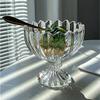 Copa de Helado de Encaje Ins Popular Copa de Helado Corta de Vidrio con Cuchara Copa para Gelatina/Pudín Doméstica Venta al por Mayor