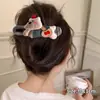 2025 Presilha de Cabelo com Laço Xadrez para Mulheres Clipe de Bico de Pato de Alta Qualidade Versátil Menina Doce Presilha de Cabelo Peça Única Presilha de Cabelo Acessórios de Cabelo Adorno de Cabeça