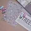 Adesivos de Unha Estilo Europeu e Americano Tomoni&Metallic Ins, Materiais de Decoração de Coração e Cruz de Alta Qualidade
