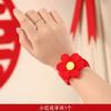 Boda Boda Lanzamiento Femenino Lindo Broche Bucle Felpa Broche Juguete Creativo Pulsera de Dibujos Animados Accesorios para el Cabello Femenino Pulsera Aplauso