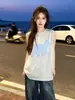 Design de Nicho Americano Estampa de Gato Algodão Puro Esportivo Regata Sem Mangas Camiseta 2026 Verão Top Solto para Homens e Mulheres