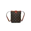 Lujo Ligero Moda de Fábrica Versátil Simple para Mujer Bolso Pequeño Estampado para Teléfono Verano Elegante Informal Bolso de Hombro Cruzado