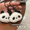 L72 Boneca Sino Panda Pingente de Mochila Chaveiro Fofo Brinquedo de Pelúcia Boneca de Carro Pendente de Bolsa