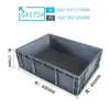 Caja de Plástico para Repuestos de Automóvil Estándar UE, Caja de Logística, Cesta Engrosada con Tapa, Caja de Almacenamiento de Herramientas, Engrosada