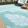 Estera de camping personalizada para RV, hecha de tubo de polipropileno trenzado, antienvejecimiento y resistente a la humedad, para exteriores, para jardín, patio y césped.