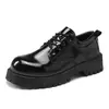 Zapatos de cuero para hombre de gran tamaño transfronterizos, estilo derby británico formal de negocios, puntera ancha, zapatos casuales modernos brillantes