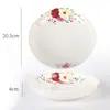 Louça de Mesa Cerâmica para Casa Prato Tigela Tigela com Padrão de Flores Prato Tigela Estoque Rico Borda de Osso Chinês Protegida Tigela Prato de Arroz Flor Dourada