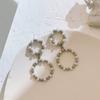 Brincos de prata 925 estilo europeu e americano, moda, todos os tipos de brincos de pingente de pérola de metal, brincos femininos 596