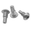 Tornillo de ajuste con guía escalonada y cabeza redonda de acero inoxidable 304 con hexágono interior, tornillo limitador con hexágono interior para montaje en pared, media rosca