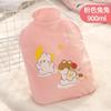 Bolsa de agua caliente con inyección de agua, lindo calentador de manos de peluche grueso a prueba de explosiones, compresa caliente para estudiantes, bolsa de agua caliente para el vientre en invierno