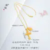 Tienda de oro con el mismo estilo de oro arena taladro llama cruz cuadrado corazón de Crohn colgante collar apilado para hombres y mujeres con el mismo estilo pareja