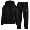Trajes Casuales para Hombre Transfronterizos, Conjuntos de Cardigan con Capucha Deportivos para Pareja de Hombres Otoño e Invierno, Conjunto de Dos Piezas de Algodón Puro Talla Grande
