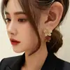 2025 Novo Estilo Popular Brincos de Flor de Cor Contrastante High-End Retrô High-End Elegante Versátil Brincos de Moda Brincos