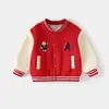 Chamarra de béisbol para bebé JQ Jingqi, colección otoño 2026, nuevo top de manga larga para niños, ropa infantil de primavera y otoño