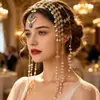 Adorno de Cabeça Estilo Antigo Regiões Ocidentais de Dunhuang Acessórios de Cabelo de Princesa Headwear para Foto de Viagem Pingente de Testa Ornamento de Testa Franja Acessórios de Estilo Étnico Adorno de Cabeça