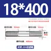 Tornillos de Doble Extremo de Acero Inoxidable 304, Pernos Extendidos de Longitud Igual, Biela, Varillas Roscadas, Barras Roscadas M12-M24