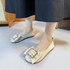 Sapatos Femininos Plus Size para Pés Largos e Volumosos, Sola Plana, Novidade Primavera 2026, Sola Macia, Estilo Mary Jane, Mocassins de Festa