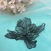 Fio de seda de peixe pétala renda vazada flor peça de flor tecido remendo adorno de cabeça acessórios de casamento casamento feito à mão DIY