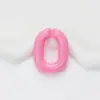 Hebilla de cadena en forma de U de acrílico de 18 x 24 mm para bricolaje, cadena para teléfono móvil, llavero, cadena colgante, accesorios para bolso