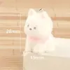 Figurita de Perrito Lindo Flocado de Resina 3D Accesorio DIY Adorno Creativo para Coche Escritorio Muñeco