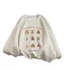 Sudadera Redonda Estilo Retro Hong Kong Marca de Moda Nacional 2025 Moda Otoño e Invierno para Hombre Terciopelo Engrosado Jersey para Pareja Chaqueta para Mujer