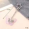 Nuevo llavero con lazo acrílico, colgante con personalidad, colgante para bolso, funda para auriculares, cadena, joyería