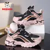 Zapatos para Niña Babu Dou con Felpa Cálida Zapatos de Algodón 2026 Otoño/Invierno Nuevo Estilo Niños Medianos y Grandes Casual Zapatos Deportivos para Niños