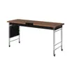 Mesa para Cama Cruzada, Mesita de Noche Vintage, Escritorio para Cama de Dormitorio para Uso en Casa, Mesa Larga Móvil al Pie de la Cama, Escritorio para Computadora Perezoso