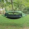 Hamaca para Exteriores Anti-mosquitos Impermeable Anti-vuelco para Adultos Engrosada con Tienda de Hamaca Red de Columpio para Acampada Salvaje