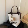 Bolsa Balde Casual Portátil Xiaomi Home Feminina Estilo Novo Primavera 2026 Elegante Bolsa de Ombro Único Moda para o Trabalho Bolsa Transversal