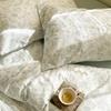 Algodão Puro Estilo Coreano Estampa Floral Pequena Capa de Edredom Peça Única Lençol de Cama Suave Respirável Pousada Simples Lençol de Cama Roupa de Cama
