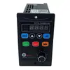 Pequeno inversor de frequência vetorial para controle de velocidade de motor assíncrono trifásico T13-750W-12-H, conversão monofásica 220V para 380V.