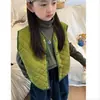 Conjunto de tres piezas para niños y niñas, colección otoño/invierno 2026, chaleco estilo coreano, camiseta base y pantalones casuales estilo coreano, conjunto de moda estilo coreano para niños