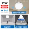 Lámpara de techo LED de tres pruebas con control de luz y sonido, inducción por radar, lámpara de pasillo con inducción del cuerpo humano