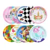 Suministros para Fiesta de Cumpleaños Platos de Papel Desechables Colección Tema Infantil Impresión de Anime Platos Engrosados Estilo Nuevo