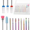 Juego de Brocas de Acero de Tungsteno para Uñas para Manicura, Cabezal de Lijado Recubierto de Titanio para Eliminación y Pretratamiento de Uñas, Caja de Herramientas para Eliminación de Cutículas y Pulido