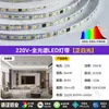 Tira de Luz LED de Espectro Completo con 98 Niveles de Alto Brillo, 220V, Autoadhesiva, Sin Parpadeo, para Uso en Interiores del Hogar, Luz de Techo para Sala de Estar, Luz Lineal