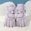Luvas de Montanha de Neve Masculinas Inverno Outdoor Alpinismo Antiderrapantes Tela Sensível à Água Femininas Esqui Espessadas Prova de Frio Luvas Quentes de Algodão