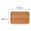 Bandeja de Bambu Multiespecificação Hotel Casa Padaria Lancheira Utensílios de Madeira Pode Ser Usada como Bandeja de Churrasco
