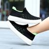 Outono Novos Sapatos Infantis para Meninos e Meninas Tênis de Malha Tecido Voador Vazado Sapatos de Plataforma Slip-on Sapatos de Meia Sapatos Casuais Tecido