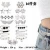 Broche antideslizante con hebilla para mujer, broche de perla ajustado a la cintura, accesorio para cambiar la cintura del pantalón, hebilla fija para decoración de ropa.